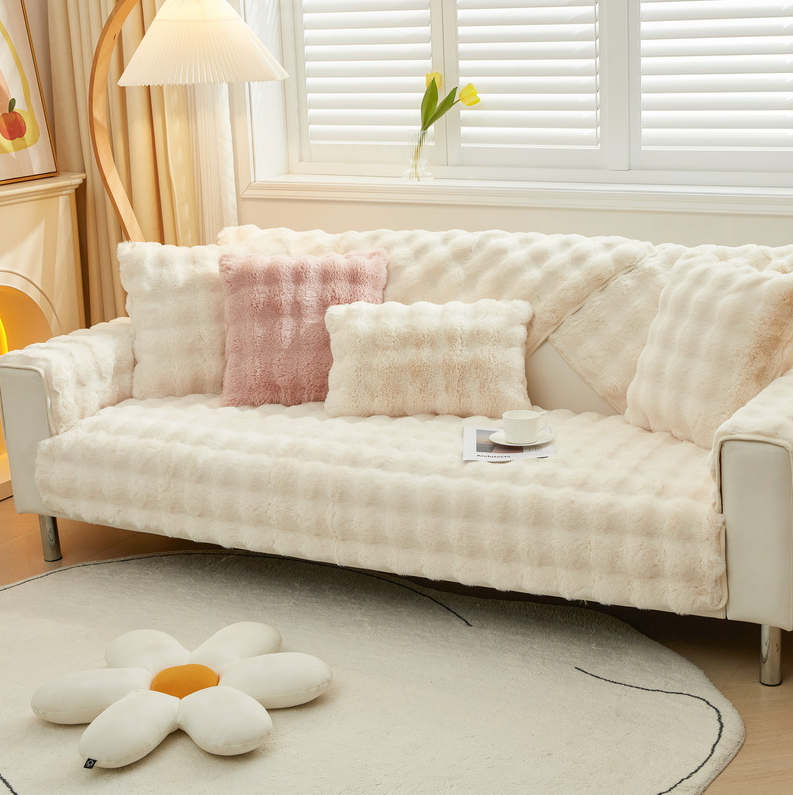 Plush Sofa Hero Cover Soothing Home
