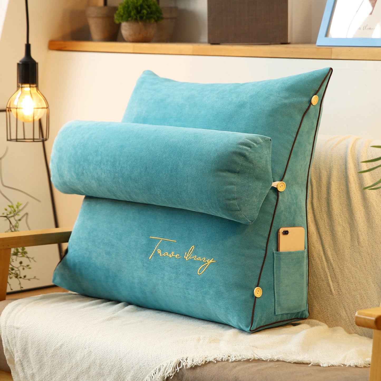 Luxury Backrest Reading Pillow (Cover only)